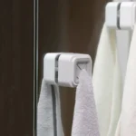 Wall-mounted Plastic Free Punch Towel Rack Kitchen Dish Cloth Hook - Image 8