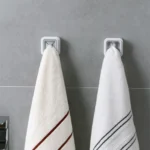 Wall-mounted Plastic Free Punch Towel Rack Kitchen Dish Cloth Hook - Image 9
