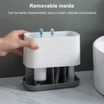 Removable Toothbrush Toothpaste Storage Toilet Set Shelf - Image 4
