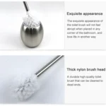 Bathroom Cleaning Brush Creative Stainless Steel Toilet Brush - Image 4