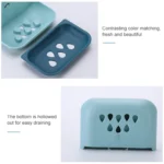 Cloud Soap Box Toilet Creative Wall-mounted Bathroom Toilet Free Punch Double-layer Drain Rack - Image 3