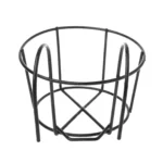 Balcony Fence Round Metal Flower Stand Wrought Iron Wall-mounted Flower Pot Stand - Image 3