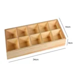 Succulent Wooden Storage Box Landscape Garden Decoration - Image 5
