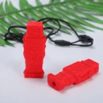 Silicone Robot Teether Baby Chewing Sensory Pendant Necklace