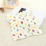 2 PCS Cotton 6-layer Gauze Saliva Towel Medical Seersucker Small Square Scarf