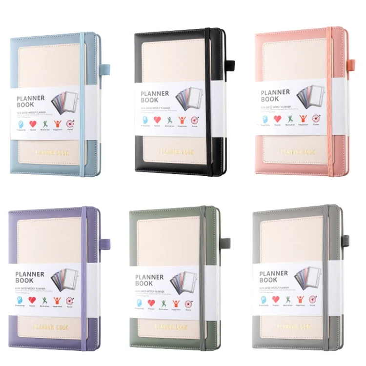 TBD0424015301_B1.webp YMX-018 A5 Weekly Plan Monthly Plan Book Self-Regulation Strap Notebook - Image 2