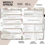 YMX-018 A5 Weekly Plan Monthly Plan Book Self-Regulation Strap Notebook - Image 4
