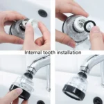 Kitchen Pressurized Tap Water Splash-proof Sprinkler Filter Water Saver - Image 6