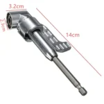 105 Degree Long Handle Right Angle Corner Drill Holds Screwdriver Bit - Image 5