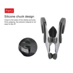 Stainless Steel Plastic Pan Edge Clamp Anti-Scald Rubber Bracket Kitchen Gadgets - Image 3