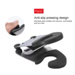 Stainless Steel Plastic Pan Edge Clamp Anti-Scald Rubber Bracket Kitchen Gadgets - Image 4