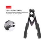 Stainless Steel Plastic Pan Edge Clamp Anti-Scald Rubber Bracket Kitchen Gadgets - Image 5