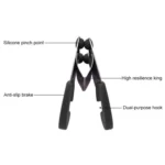 Stainless Steel Plastic Pan Edge Clamp Anti-Scald Rubber Bracket Kitchen Gadgets - Image 6