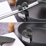 Stainless Steel Plastic Pan Edge Clamp Anti-Scald Rubber Bracket Kitchen Gadgets - Image 9