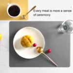 Nordic Style Food Grade Silicone Pad Tableware Environmental Insulation Pad Placemat - Image 6