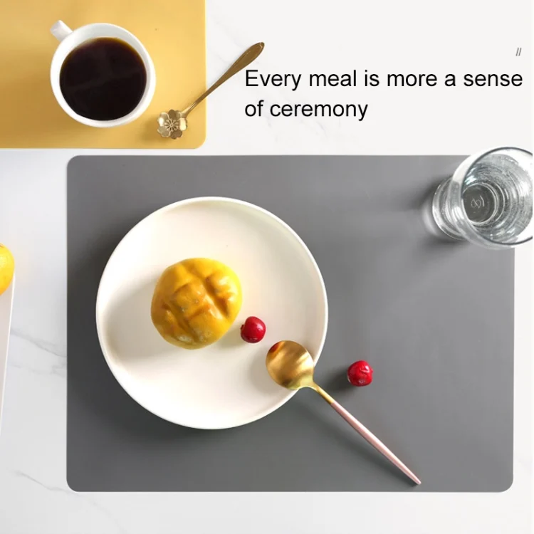 TBD0424297401A_5.webp Nordic Style Food Grade Silicone Pad Tableware Environmental Insulation Pad Placemat - Image 6