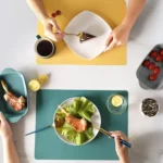 Nordic Style Food Grade Silicone Pad Tableware Environmental Insulation Pad Placemat - Image 7