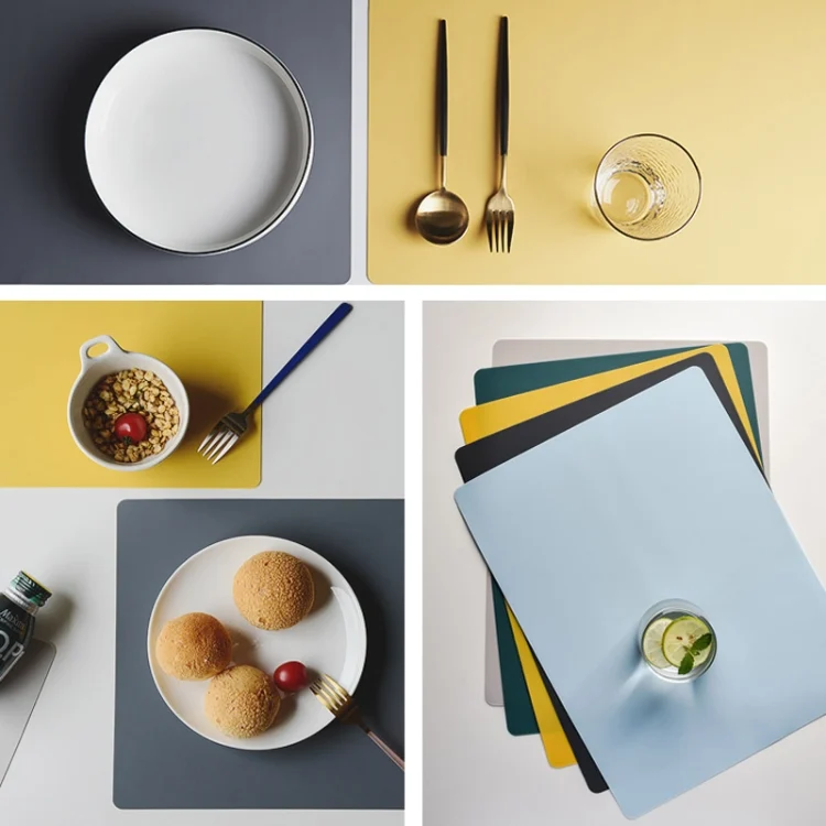 TBD0424297401A_7.webp Nordic Style Food Grade Silicone Pad Tableware Environmental Insulation Pad Placemat - Image 8