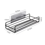 Wrought Iron Bathroom Shelf Wall Mounted Free Punch Toilet Rack - Image 2