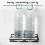 Wrought Iron Bathroom Shelf Wall Mounted Free Punch Toilet Rack - Image 6