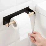 Non-perforated Kitchen Paper Holder Rag Roll Paper Storage Rack Toilet Bathroom Towel Rack