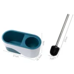 Toilet Brush Long Handle Free Punching Wall-mounted Household Toilet Cleaning Brush - Image 3