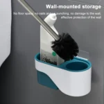 Toilet Brush Long Handle Free Punching Wall-mounted Household Toilet Cleaning Brush - Image 6