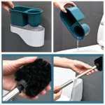 Toilet Brush Long Handle Free Punching Wall-mounted Household Toilet Cleaning Brush - Image 10