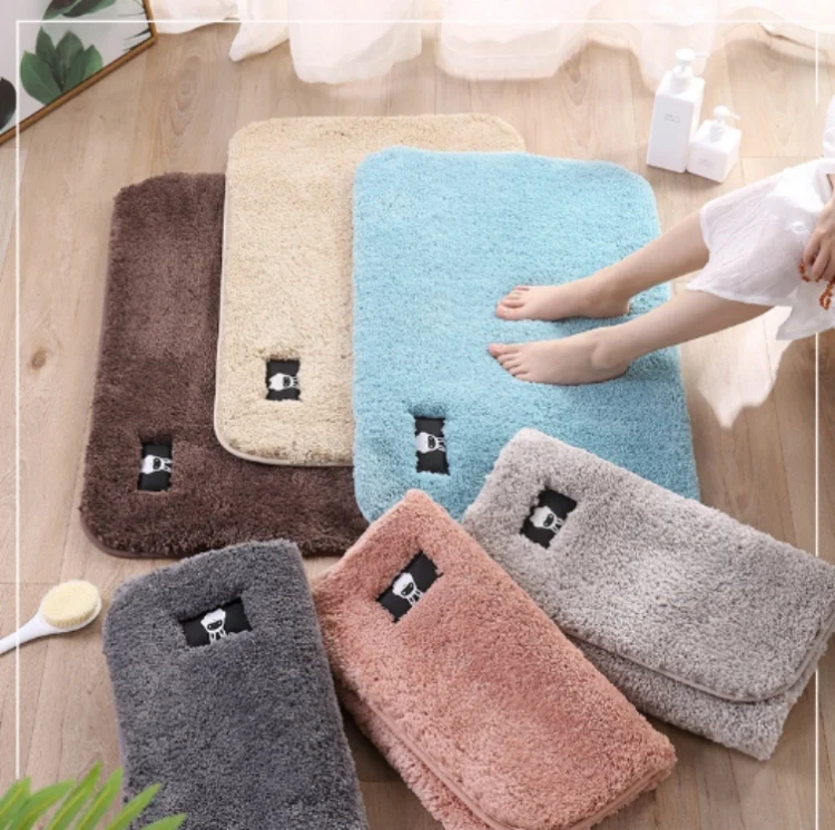 TBD0424322001A_6.webp Bathroom Toilet Absorbent Bath Mat Carpet Bedroom Non-slip Foot Pad - Image 7