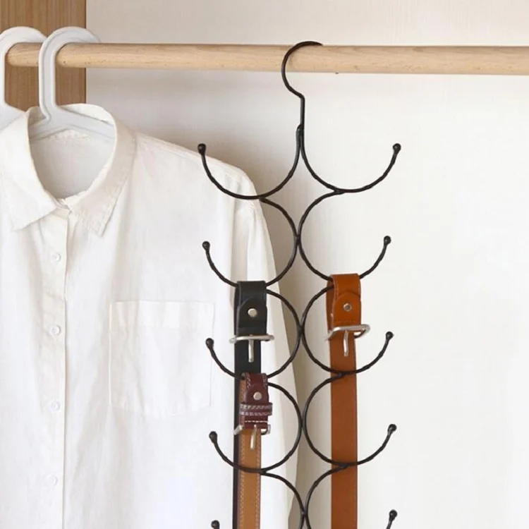 Multi-Circle Hook Hanging Hanging Scarf Belt Scarf Tie Hanger Rack