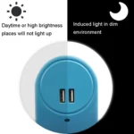 A78B LED Night Light With USB Port Intelligent Light Control Sensor Light - Image 6