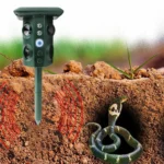Outdoor Solar Animal Repeller Ultrasonic Vibration Multi-functional Snake Repeller - Image 3