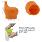 Food Grade Silicone Soft Bottle Cap Straw Accessories Elephant Spill Proof Leak Proof Bottle Cap - Image 5
