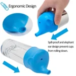 Food Grade Silicone Soft Bottle Cap Straw Accessories Elephant Spill Proof Leak Proof Bottle Cap - Image 6