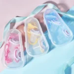 Baby Cartoon Silicone Pacifier Set And Chain Combo Baby Sleeping Peacefully - Image 2
