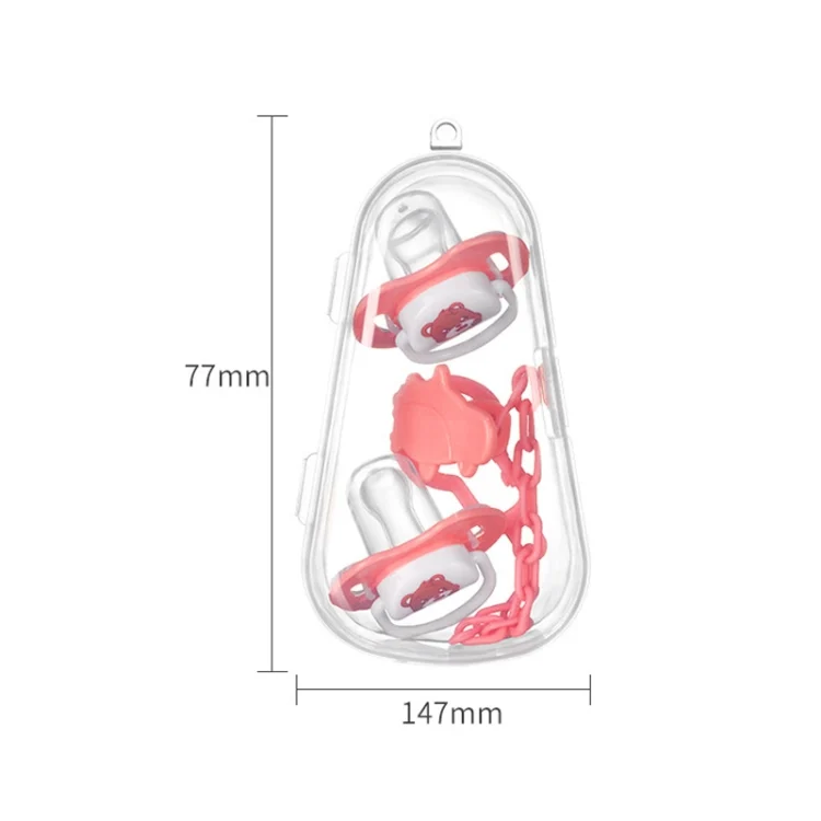 TBD0424429701_B2.webp Baby Cartoon Silicone Pacifier Set And Chain Combo Baby Sleeping Peacefully - Image 3