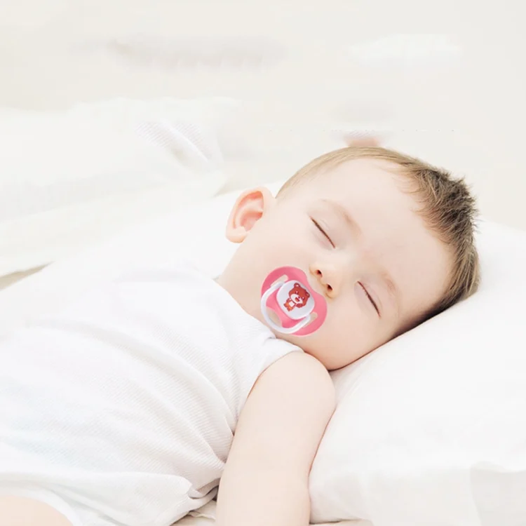 TBD0424429701_B6.webp Baby Cartoon Silicone Pacifier Set And Chain Combo Baby Sleeping Peacefully - Image 7