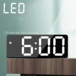 Battery Plug-In Dual-Purpose LED Clock Bedside Alarm Clock, - Image 2