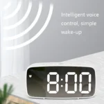Battery Plug-In Dual-Purpose LED Clock Bedside Alarm Clock, - Image 4