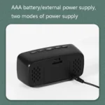 Battery Plug-In Dual-Purpose LED Clock Bedside Alarm Clock, - Image 5