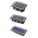 Solar Wall Lamp Outdoor Waterproof Up And Down Double-headed Spotlights - Image 3