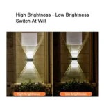Solar Wall Lamp Outdoor Waterproof Up And Down Double-headed Spotlights - Image 5