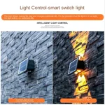 Solar Wall Lamp Outdoor Waterproof Up And Down Double-headed Spotlights - Image 6