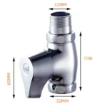 Copper Body Quick Opening Flush Valve Squatting Toilet Flush Valve - Image 6