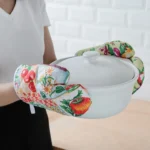 5 Sets 2 in 1 Thickened Microwave Oven High Temperature Resistant Plus Velvet Insulation Gloves Set - Image 6