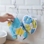 5 Sets 2 in 1 Thickened Microwave Oven High Temperature Resistant Plus Velvet Insulation Gloves Set - Image 9