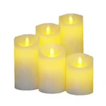 3 PCS LED Electronic Candle Light Birthday Wedding Home Decoration Props Candle Holder 220V, Size: - Image 2