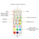 Bluetooth Suit Smart Music Sound Control Light Strip Waterproof 5050 RGB Colorful Atmosphere LED Light Strip With 24-Keys Remote Control - Image 3