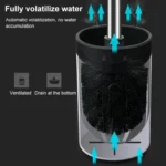 Stainless Steel Wall-mounted Home Soft Brush Toilet Brush - Image 12