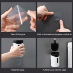 Stainless Steel Wall-mounted Home Soft Brush Toilet Brush - Image 14